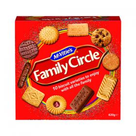 McVities Family Circle Biscuits 620g A07942