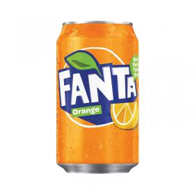 Fanta Orange Soft Drink 330ml Can (24 Pack) A00769 BZ18041