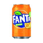 Fanta Orange Soft Drink 330ml Can (Pack of 24) 402006 A00769 BZ18041