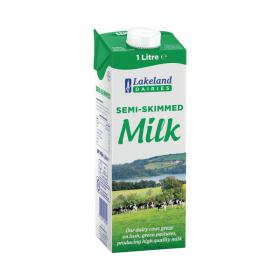 Lakeland Semi-Skimmed Longlife Milk 1 Litre (12 Pack) A07466 BZ34347