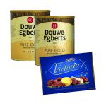 Douwe Egberts Pure Gold Continental Instant Coffee 750g FOC McVities Victoria Biscuits Carton 300g BZ838002
