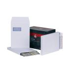 Plus Fabric Envelopes PEFC Wdw Peel & Seal Gusset 120gsm C4 324x229x25mm White Ref C27566 [Pack 100] C27566