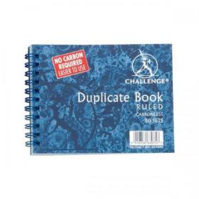 Challenge Duplicate Book Carbonless Wirebound Ruled 50 Sets 105x130mm Ref 100080427 Pack of 5 C63075