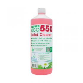 Clover ECO 550 Toilet Cleaner 1 Litre (Pack of 12) 550 CC72129