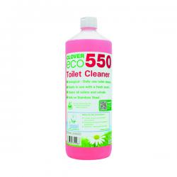Cheap Stationery Supply of Clover ECO 550 Toilet Cleaner 1 Litre (Pack of 12) 550 CC72129 Office Statationery