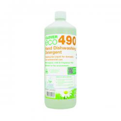 Cheap Stationery Supply of Clover ECO 490 Dishwashing Detergent 1 Litre (Pack of 12) 490 CC72412 Office Statationery