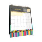 Collins Edge Rainbow Desk Calendar Month To View 2025 EDDC-25 CD10395