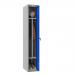 Phoenix CD Series CD1130/4GBK 1 Column 1 Door Clean & Dirty Locker in Blue with Key Lock CD1130/4GBK