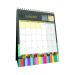 Collins Edge Rainbow Desk Calendar Month to View 2023 EDDC-23 CD27350