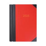 Collins A4 Desk Diary 2 Pages Per Day Black/Red 2025 4225 CD4225