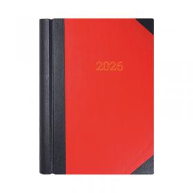 Collins A4 Desk Diary 2 Pages Per Day BlackRed 2026 4226 CD4226