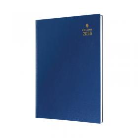 Collins A4 Desk Diary Day Per Page Blue 2026 44-60.26 CD44BU26