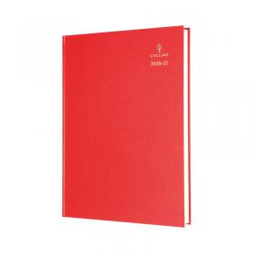 Collins Academic Diary Day Per Page A4 Red 2026-2027 44MRED26 CD44MR26