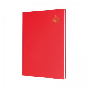Collins A5 Desk Diary Day Per Page Red 2027 52-15.27 CD52R27