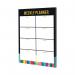 Collins Edge Rainbow Weekly Planner Desk Pad 60 Sheets A4 ED14U3.99 CD77614