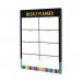 Collins Edge Rainbow Weekly Planner Desk Pad 60 Sheets A4 ED14U3.99 CD77614