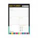 Collins Edge Rainbow Daily Planner Desk Pad 60 Sheets A5 ED15U1.99 CD77615