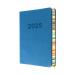 Collins Edge Rainbow A5 Diary Day Per Page with Appointments 2025 Blue ED151.U57-25 CDED151BU25