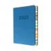 Collins Edge Rainbow A5 Diary Day Per Page with Appointments 2025 Blue ED151.U57-25 CDED151BU25