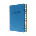Collins Edge Rainbow Diary Day Per Page A5 Blue 2026 ED151.U57-26 CDED151BU26