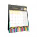 Collins Edge Rainbow Desk Calendar Month To View 2026 EDDC-26 CDEDDC26