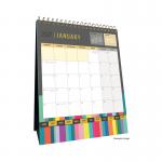 Collins Edge Rainbow Desk Calendar Month To View 2027 EDDC-27 CDEDDC27