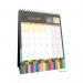Collins Edge Rainbow Desk Calendar Month To View 2027 EDDC-27 CDEDDC27