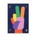 Collins Week To View Diary Peace Sign Design A5 2026 E-PLU153.PZ-26 CDPLU153PZ26
