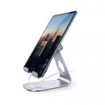 Q-Connect Contour Ergonomics Large TabletPhone Stand 4-13 Inches Silver CE10139 CE10139