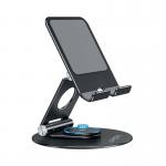 Q-Connect Contour Ergonomics Rotating Hinged Tilting And Rotating TabletPhone Stand 4-13 Inches Blk CE10140 CE10140