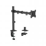 Post Mounted Economy Articulating Monitor Arm - Single - Black CE10180