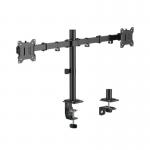 Post Mounted Economy Articulating Monitor Arm - Dual - Black CE10181