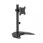 Freestanding Desk Mounted Monitor Arms - Single - Black CE10186