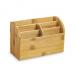 CEP Silva Bamboo Desk Tidy Woodgrain 2240020301 CEP00727