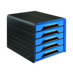 CEP Smoove 5 Drawer Module Black/Blue (Made from 100% recyclable shock resis polystyrene) 1071110351 CEP01055