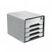 CEP Smoove Secure 4 Drawer Module with Lock White 7-311S White CEP01338