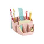 CEP Mineral Desk Tidy with 8 Sections Pink 105802681 CEP01819