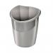The image shows a sleek and sturdy waste bin in taupe color by CEP Office Solutions. With a 15 liter capacity, this CEP Ellypse Xtra Strong Bin is suitable for any office setting.