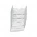 CEP Wall File 5 Compartment White/Crystal 154WHITE CEP54020