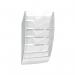 CEP Wall File 5 Compartment WhiteCrystal 154WHITE CEP54020