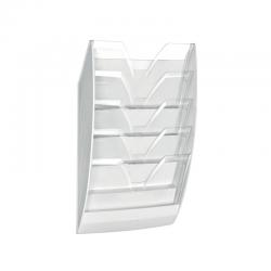 CEP Wall File 5 Compartment WhiteCrystal 154WHITE CEP54020