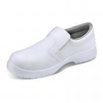 Beeswift Micro-Fibre Steel Toe S2 Slip-On Shoe 1Pr White 5 CF83205 CF83205