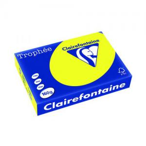 Trophee Card A4 160gm Intensive Yellow Pack of 250 1029C CFP1029C