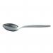 The photograph shows a set of 12 dessert spoons made of stainless steel cutlery and crockery, with no brand name visible. The spoons have a sleek and modern design, perfect for adding a touch of elegance to any dining table.
