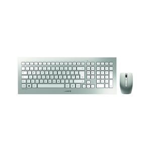Cherry DW 8000 Ultra Flat Wireless KeyboardMouse Set Silver JD-0310GB