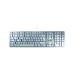 Cherry KC 6000 Slim Ultra Flat Wired Keyboard Silver/White JK-1600GB-1 CH08865