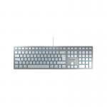 Cherry KC 6000 Slim for Mac Corded Keyboard SilverWhite JK-1610GB-1 CH08871