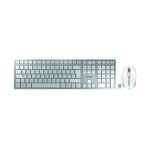 Cherry DW 9100 Slim USB Wireless Keyboard and Mouse Set UK Silver/White JD-9100GB-1 CH09542