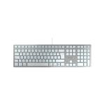Cherry KC 6000C Slim Wired Keyboard for MAC USB QWERTY UK Silver/White JK-1620GB-1 CH09994