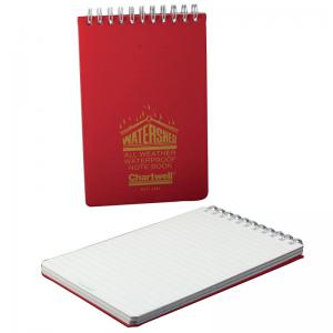 Chartwell Exacompta Ruled Watershed Waterproof Book 101x156mm Red 2291